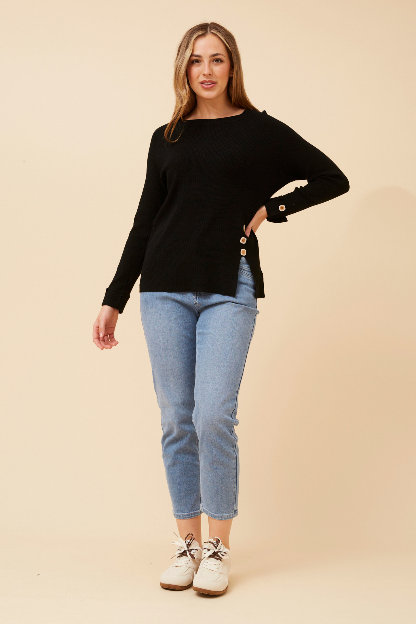 Ivie Rib Knit KP524500 Black