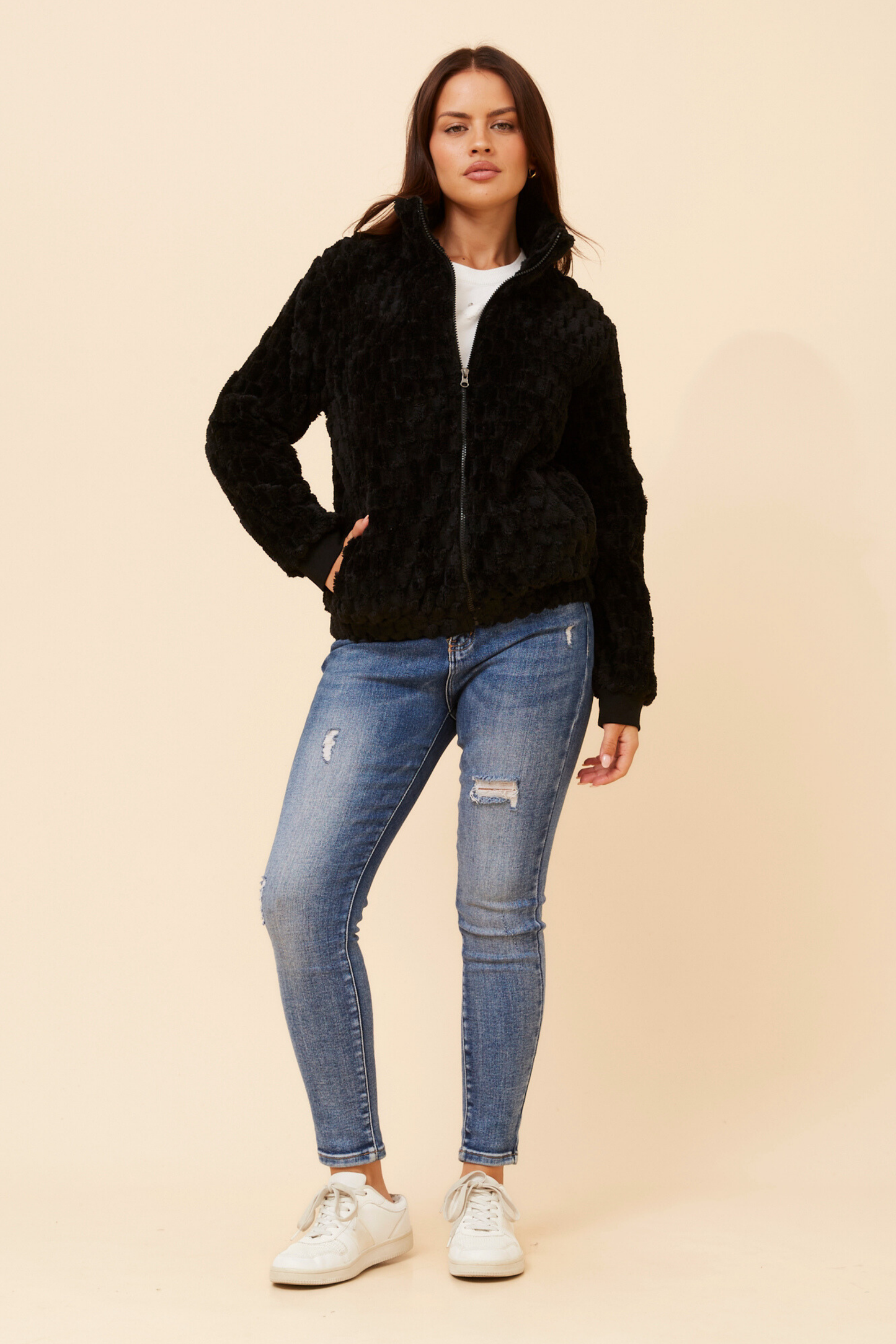 Sorva Faux Jacket J525234 Black