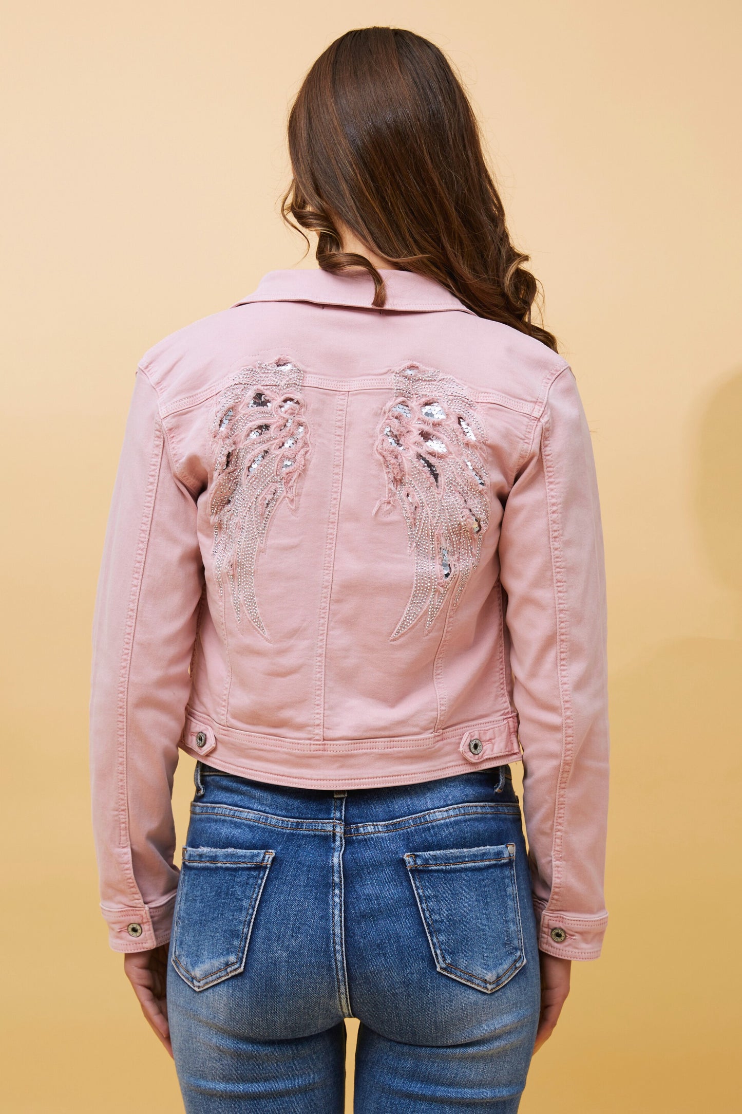 Felma Sequin Wing Jacket J517180 Light Pink