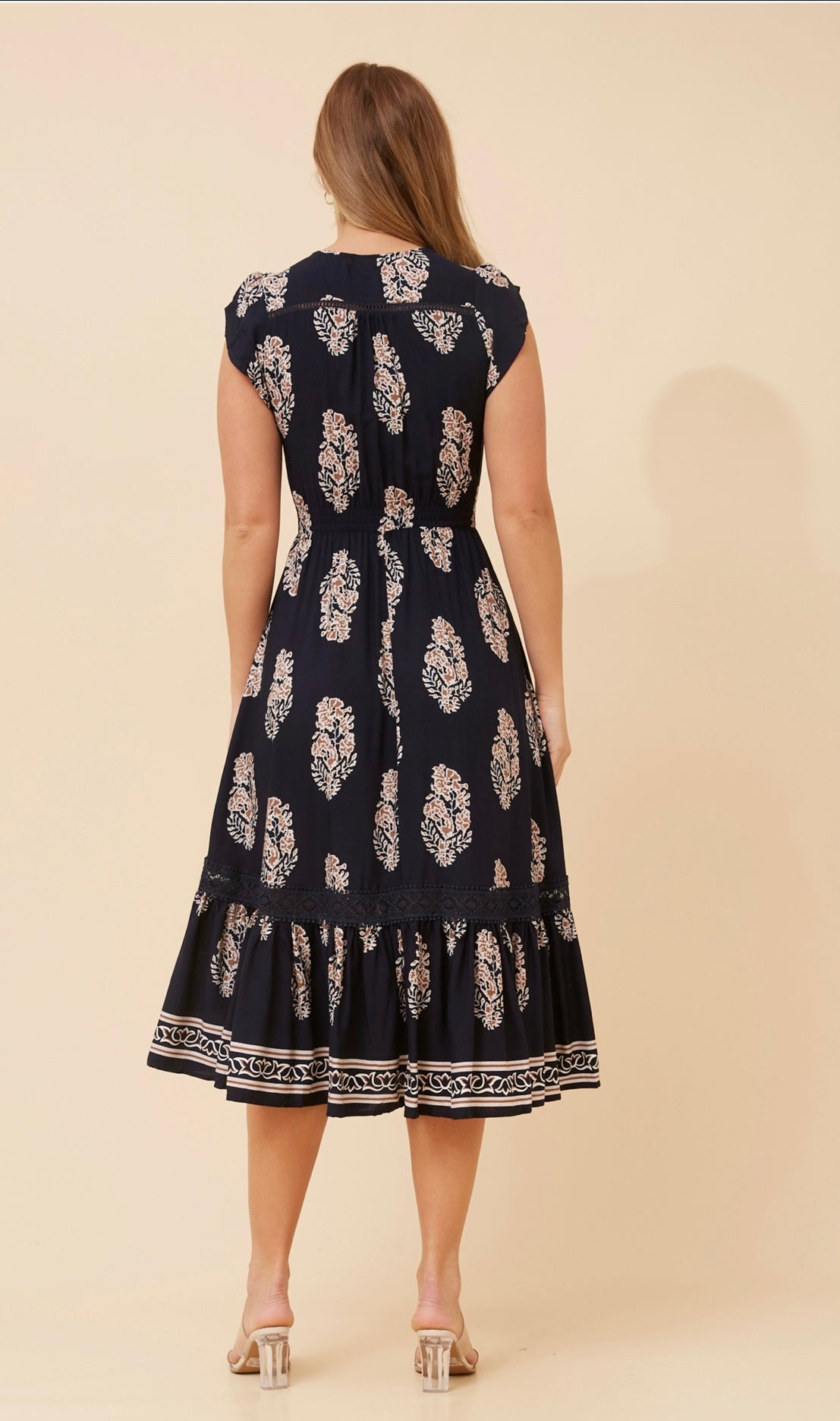 Serena Floral Print Midi Dress -  D524840