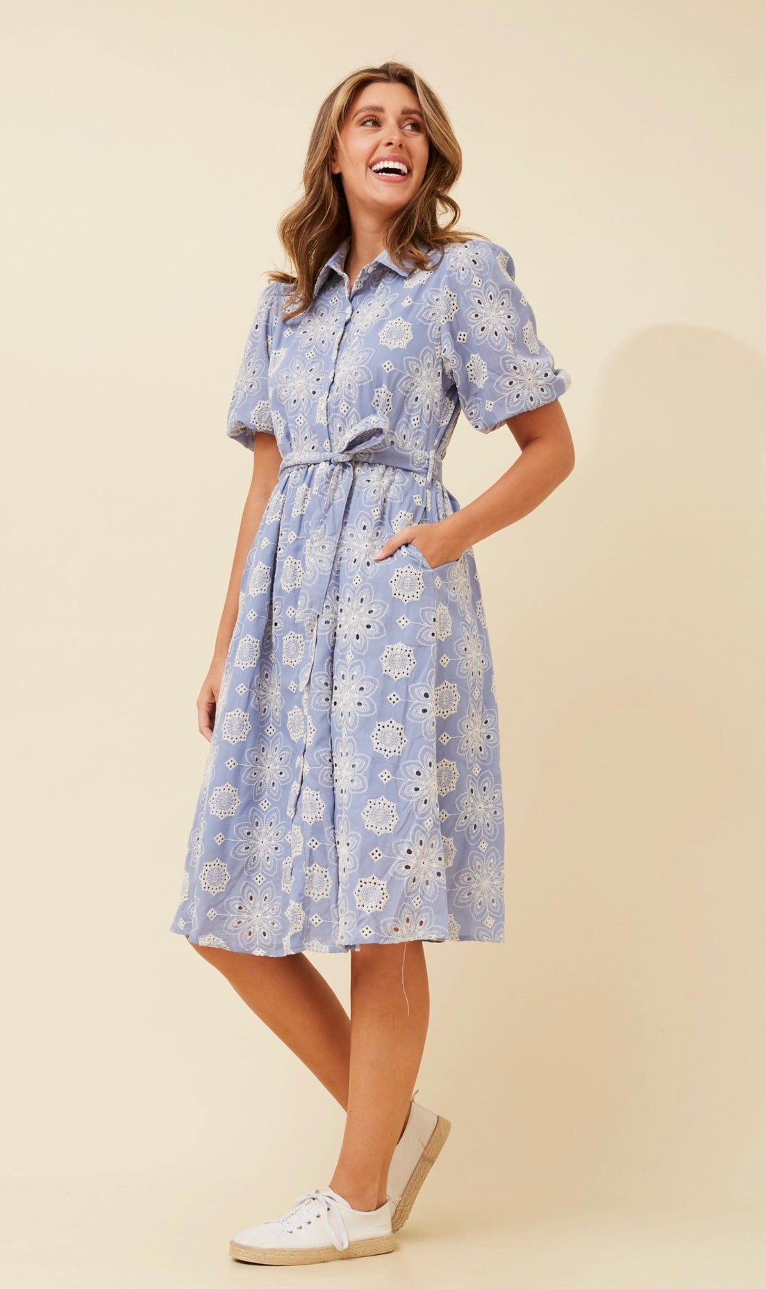 Millie Broderie Shirt Dress D733935