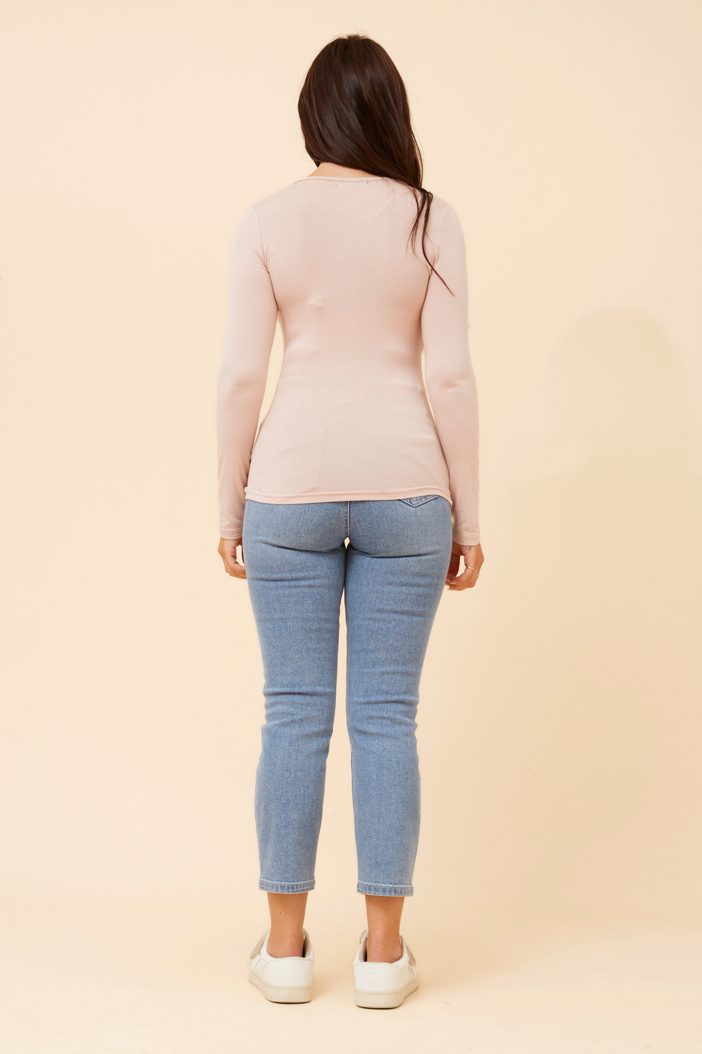 Basic Long Sleeve Top - Stone