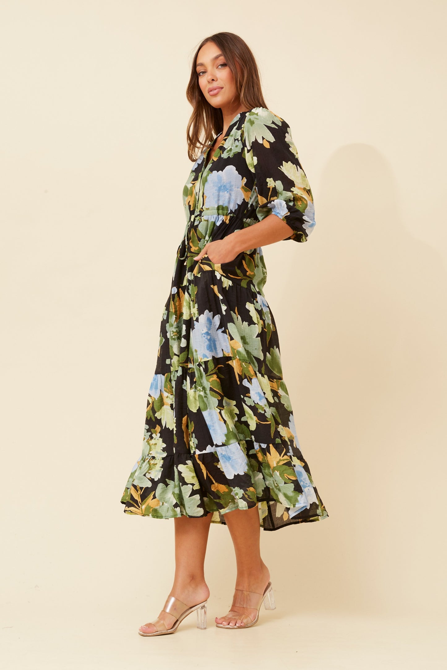 Greta Floral Maxi Dress D522164