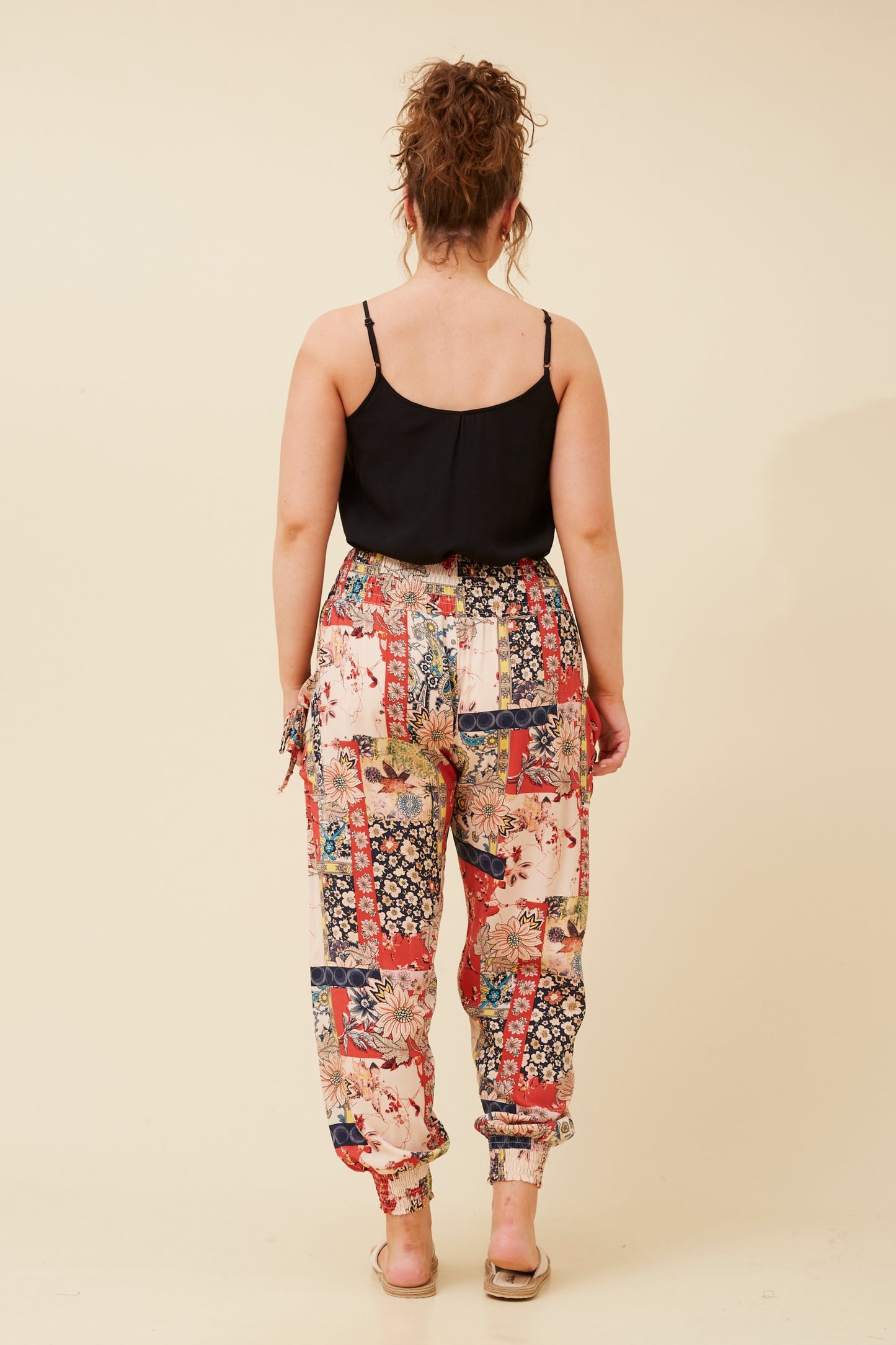 Abstract Print Harem Pants P733322