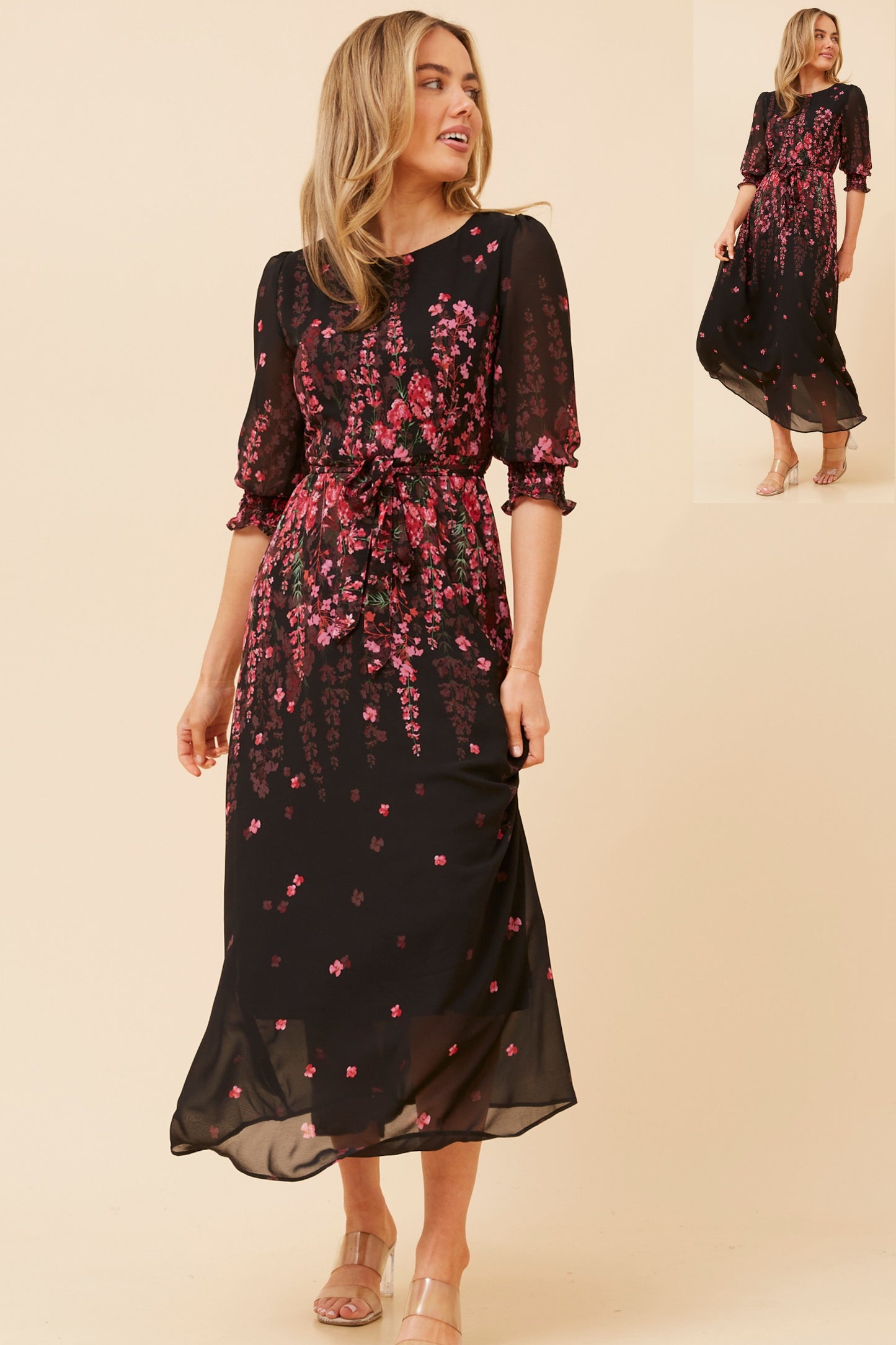 Joy Printed Maxi Dress D735315