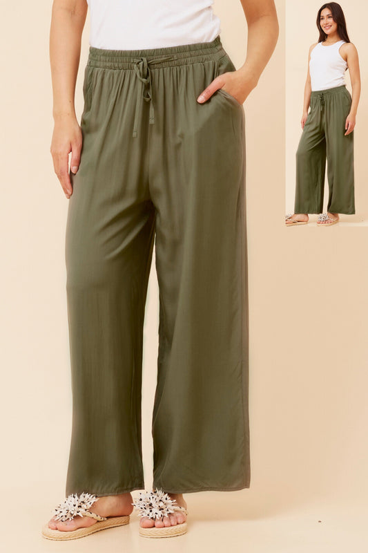 Ziggy Culotte Pants P524486 Khaki