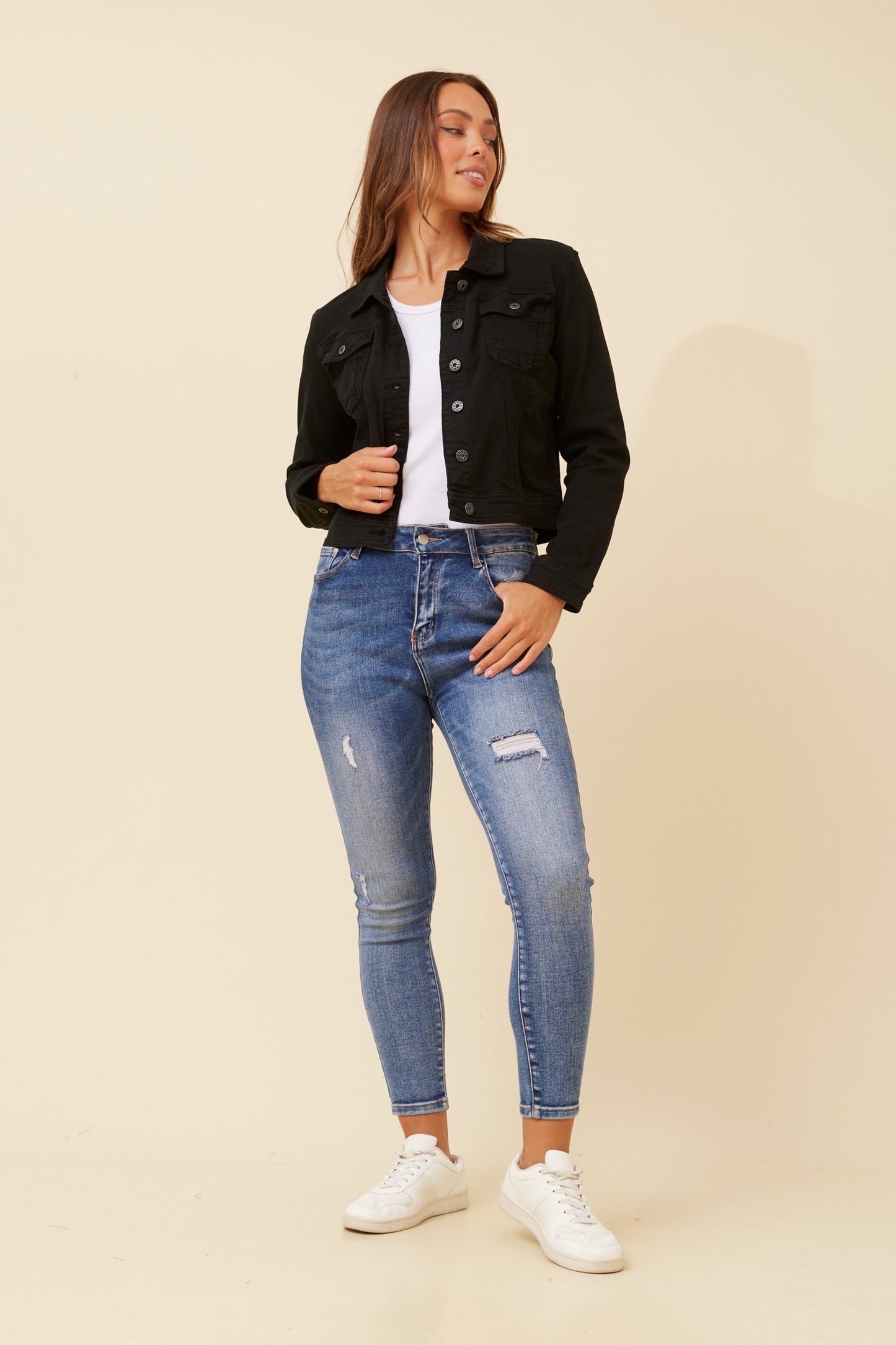 Felma Sequin Wing Jacket J517180 Black