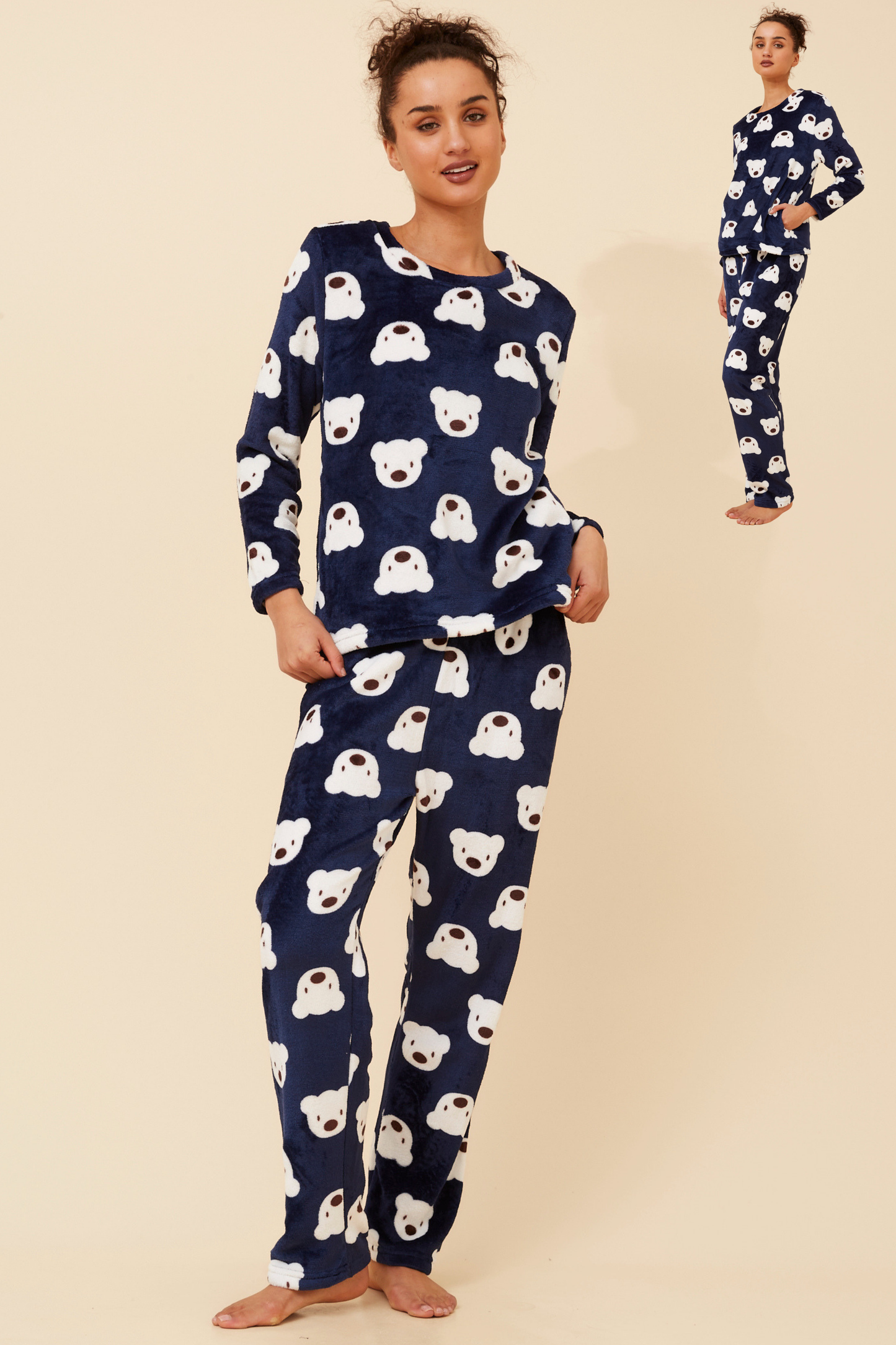 Teddy Bear Print Set SET510324 Navy