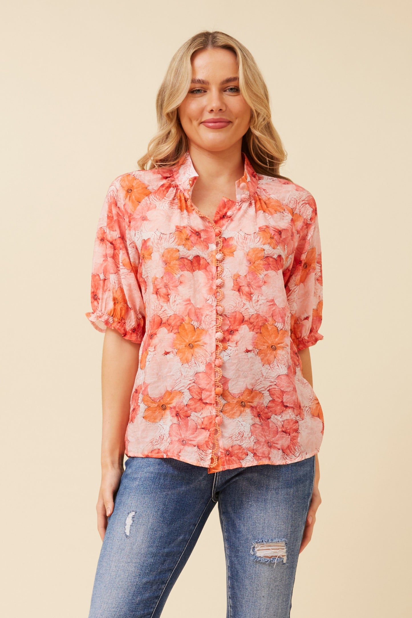 Shalia Floral Print Blouse T520087