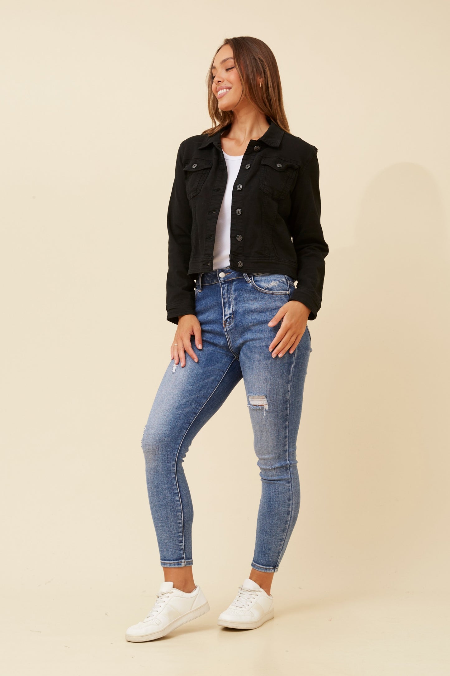 Felma Sequin Wing Jacket J517180 Black