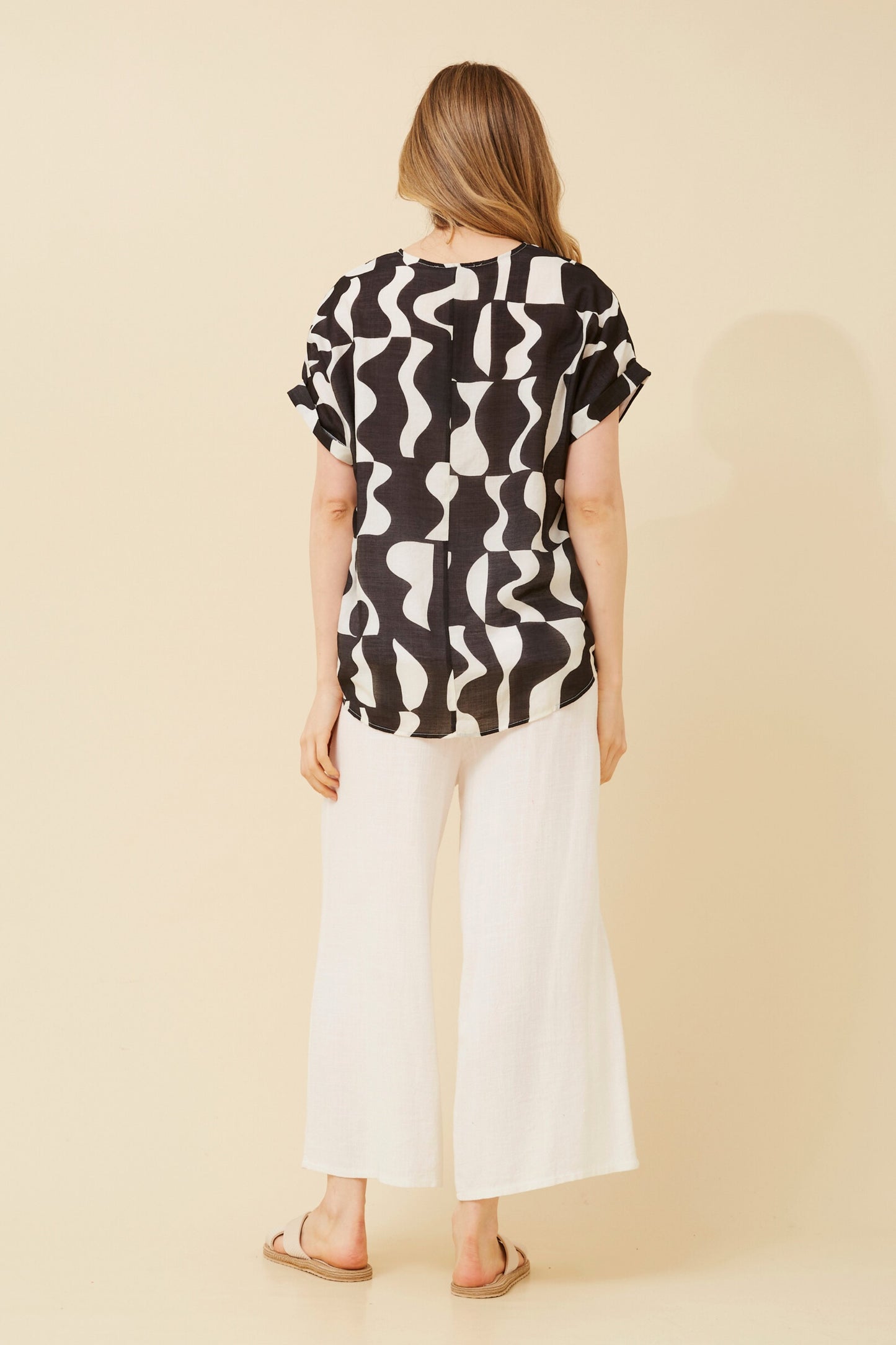 Ariana Abstract Print Top T521549