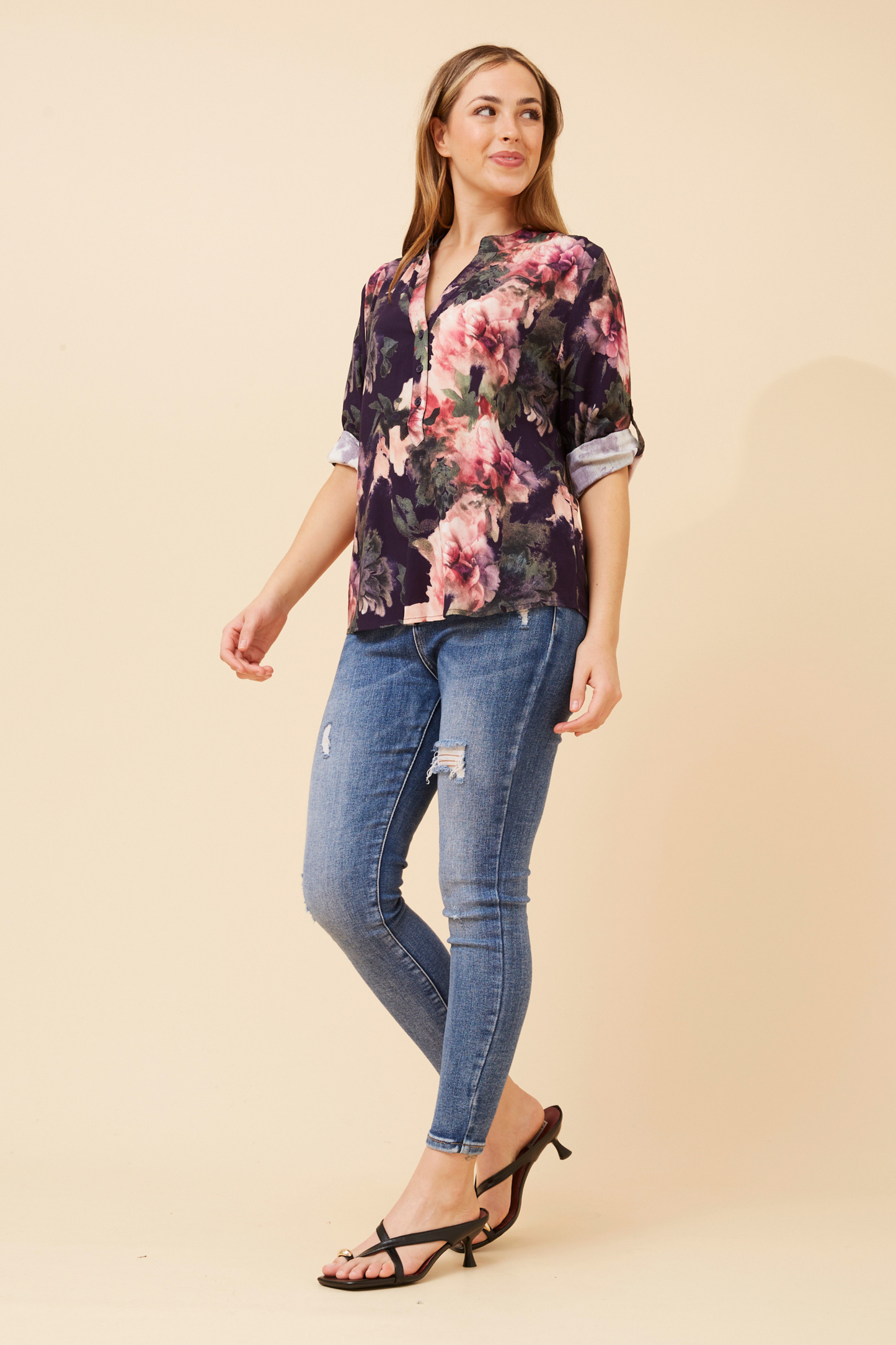 Nadia Floral Printed Top T526602
