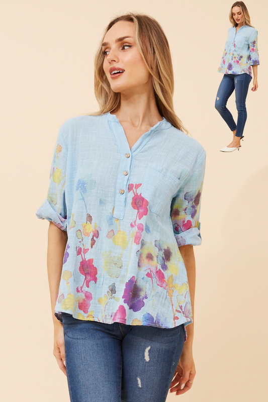 Skye Italian Floral Top T524783 Skylight