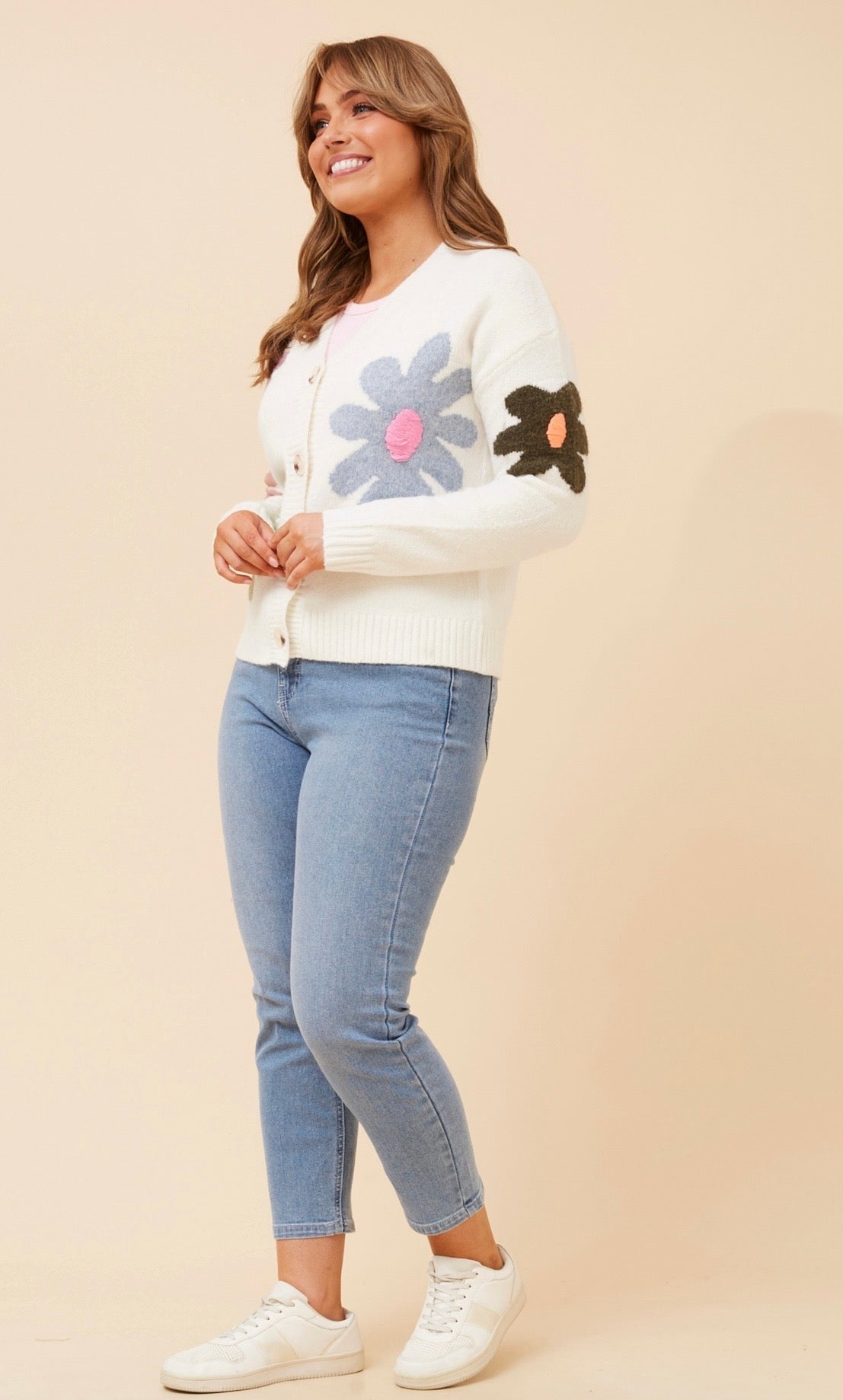 Riya Floral Print Cardigan KC526192