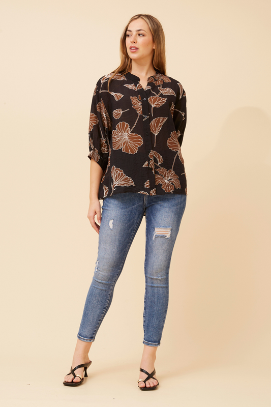 Rosa Floral Print Shirt- T526405