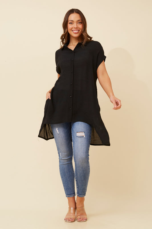 Allison Tunic Top T509444 - Black