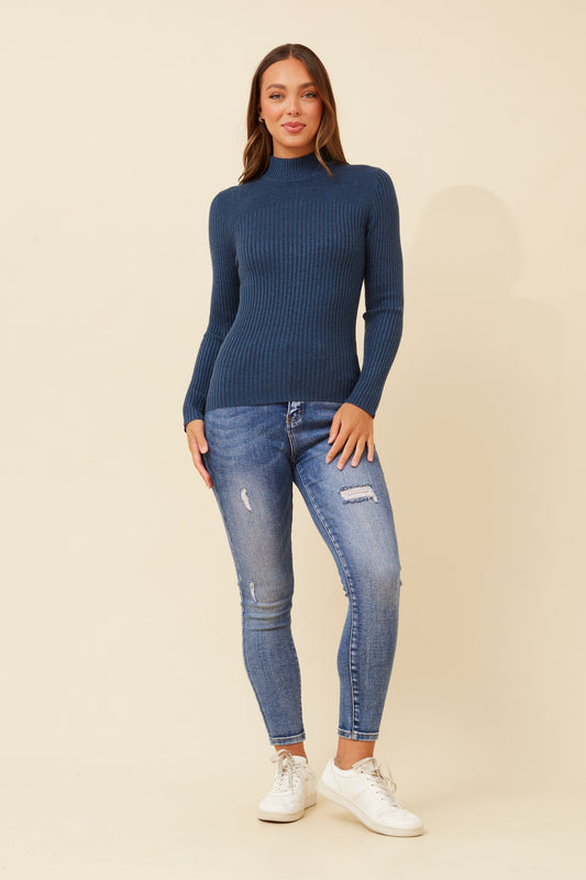 Alba Knit Jumper - Poseidon Blue KP508787