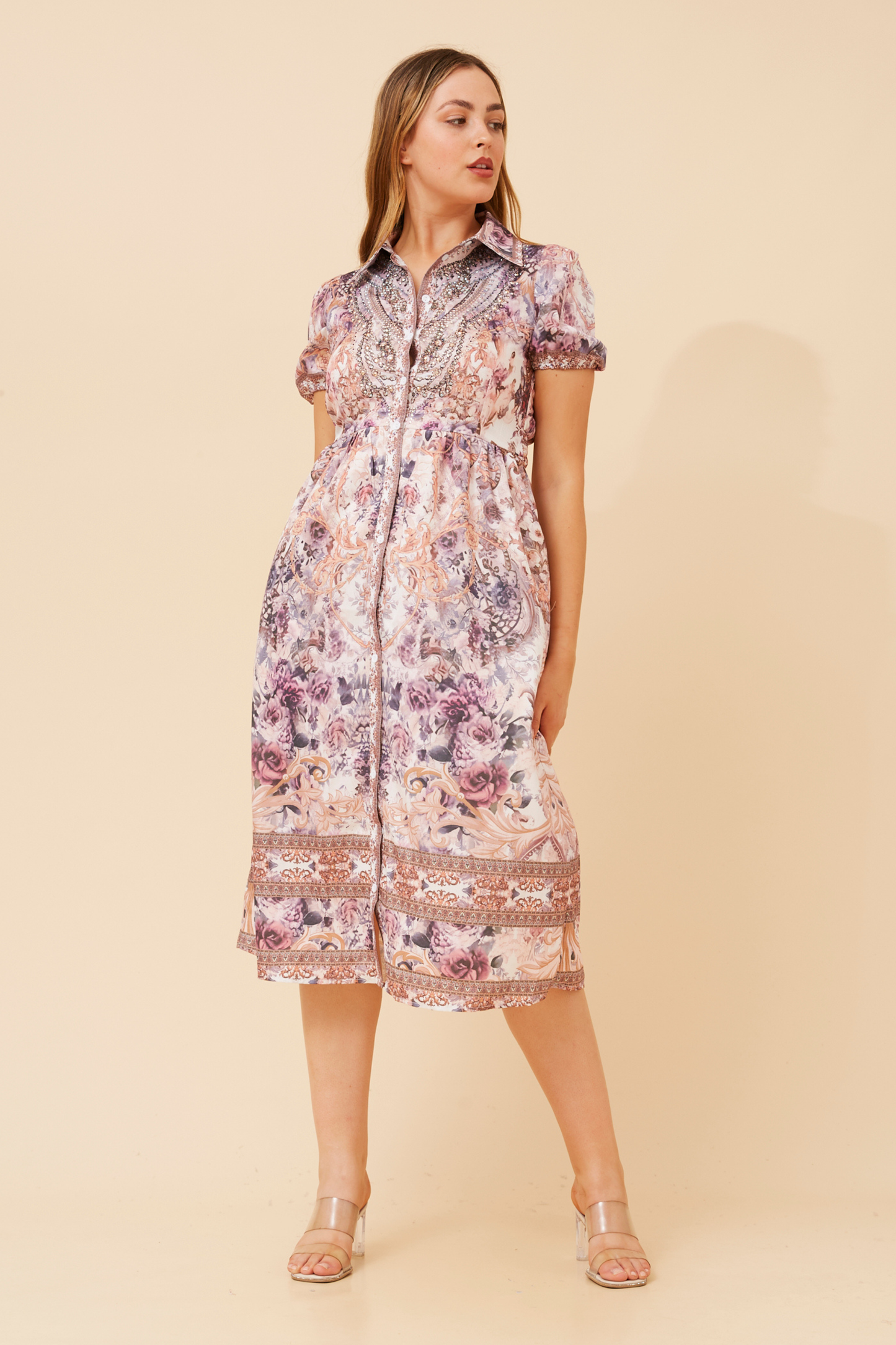 Blaise Diamante Shirt Dress D525221