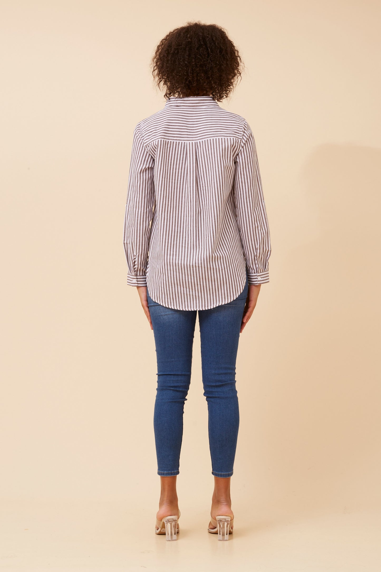 Ruby Stripe Collared Shirt T511921