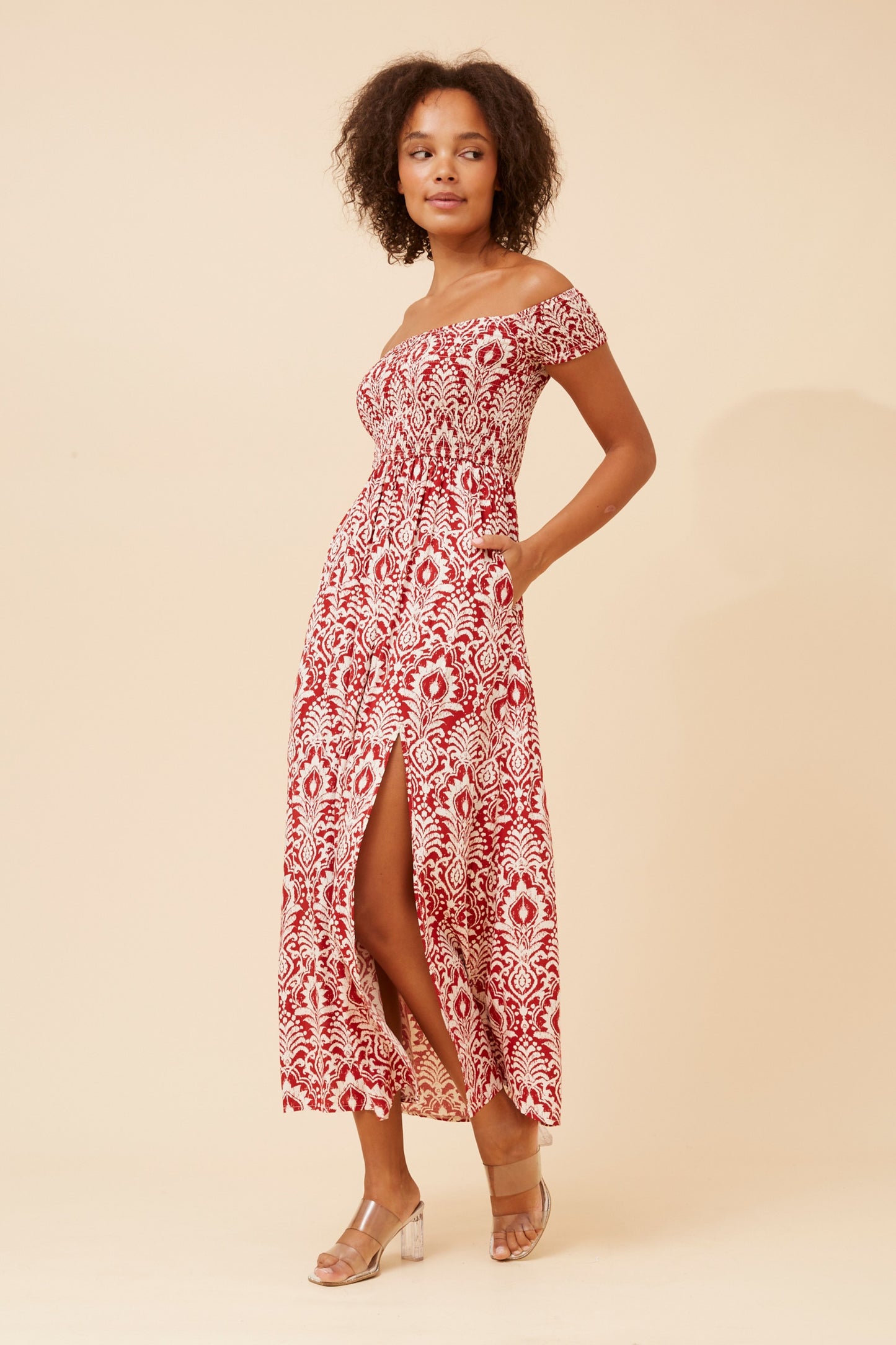 Robin Abstract Print Maxi Dress D523652