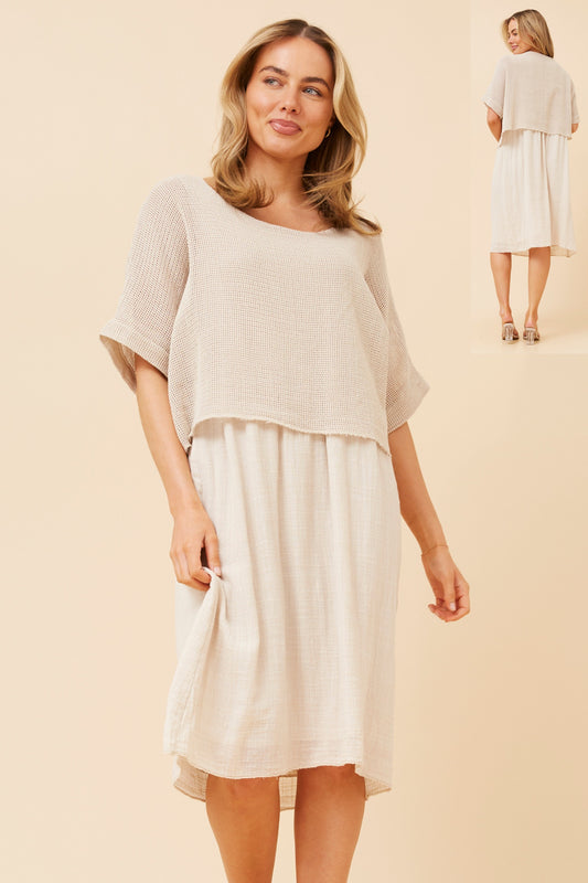 Lia Italian Double Layer Dress D519534