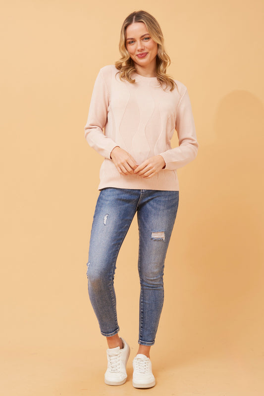 Angela Knit Jumper KP517808 - Beige