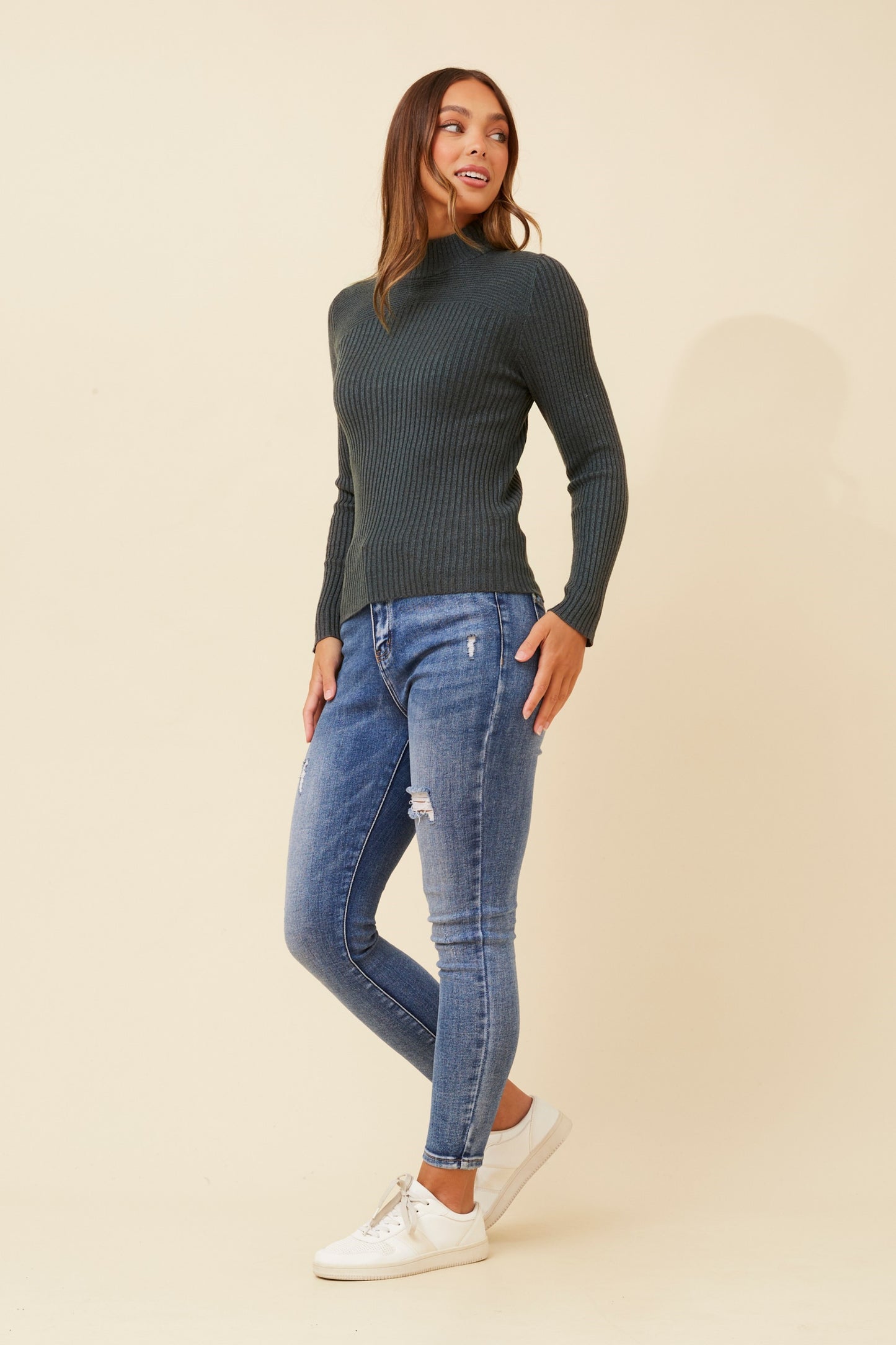 Alba Knit Jumper - Pavement KP508787