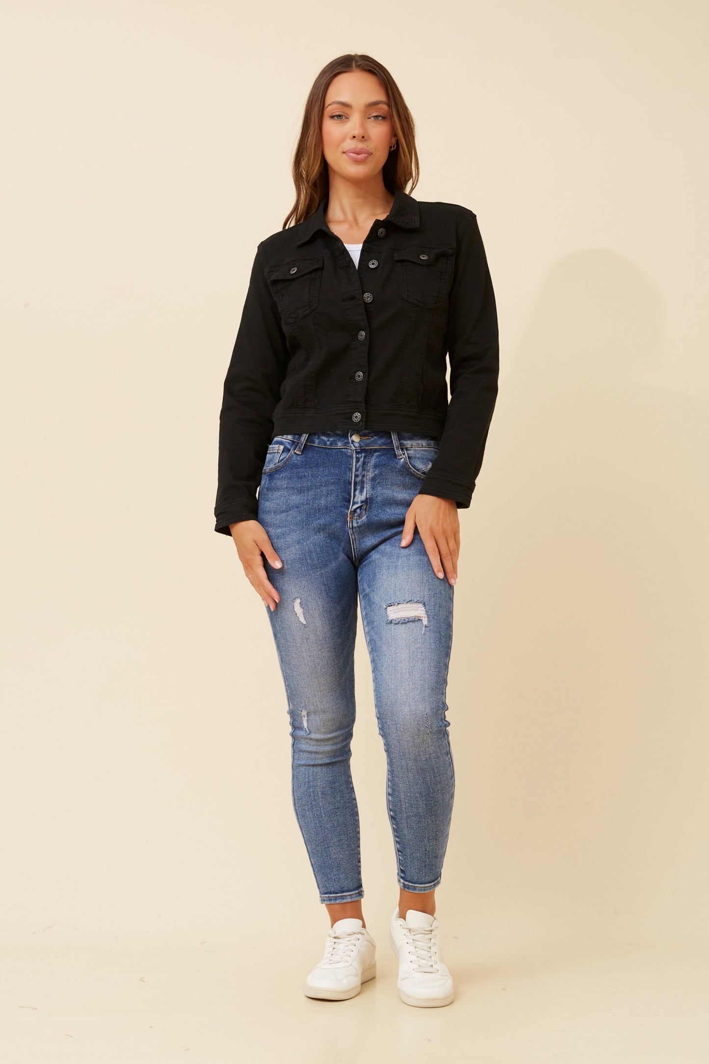 Felma Sequin Wing Jacket J517180 Black