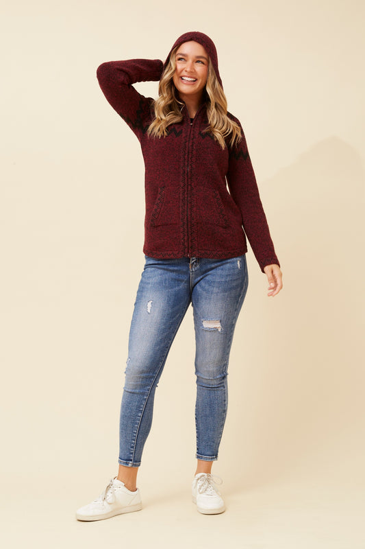Emily Knit Cardigan with zip front KC518375