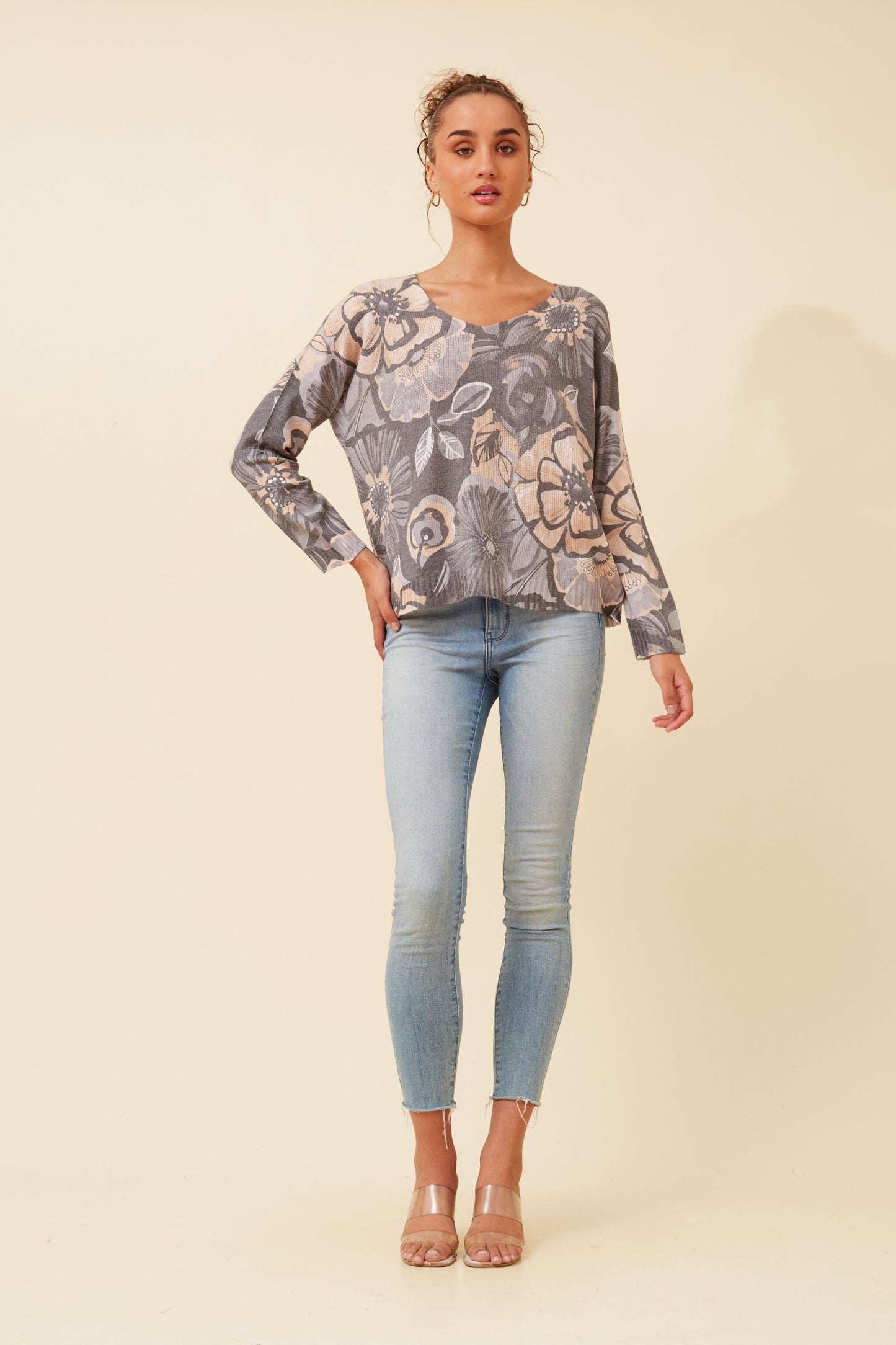 Ember Floral Print Italian Jumper KP524150