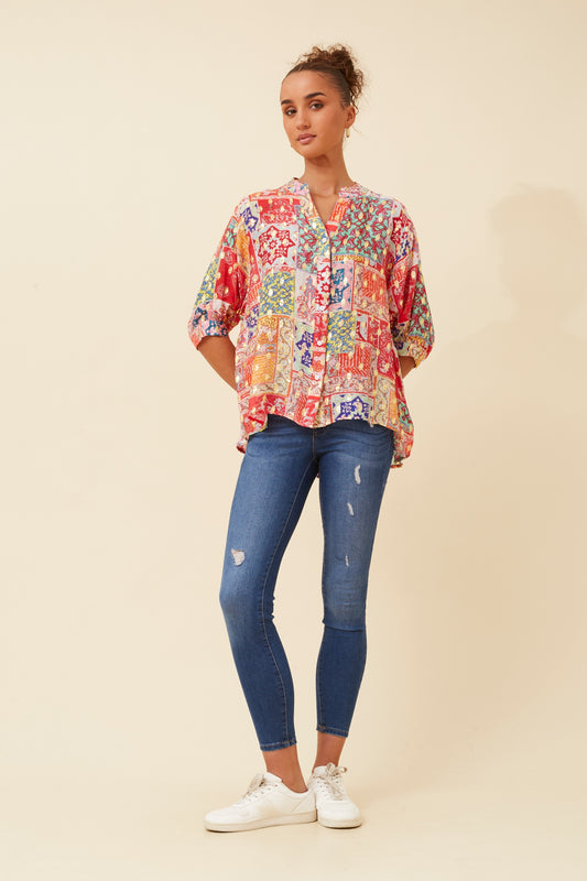 Rosa Shirt with Back Button Detail -  T523156