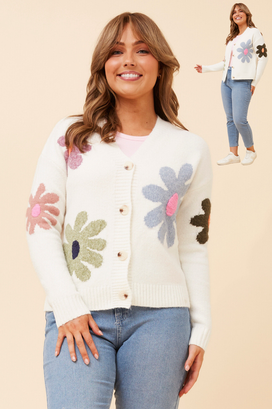 Riya Floral Print Cardigan KC526192