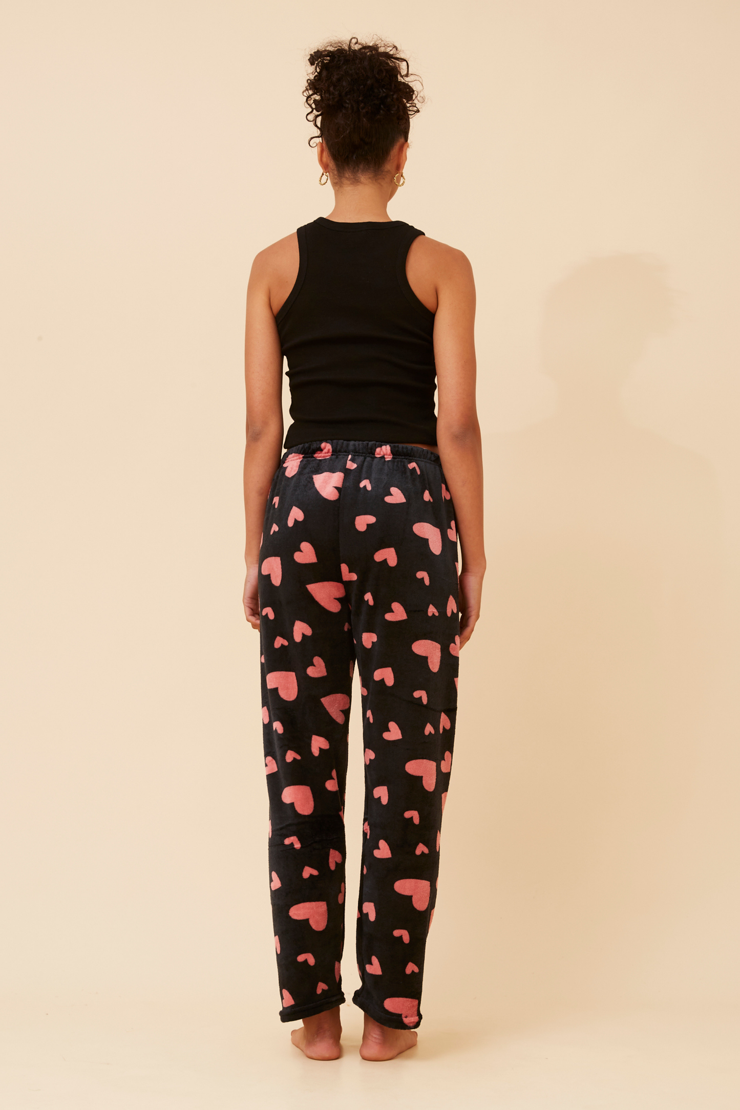 Heart Print Fluffy Pyjama P526056