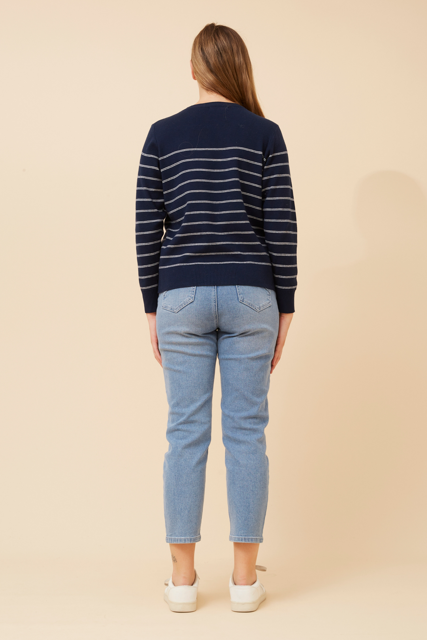 Rhina Stripe KnitKP735298 Navy/White