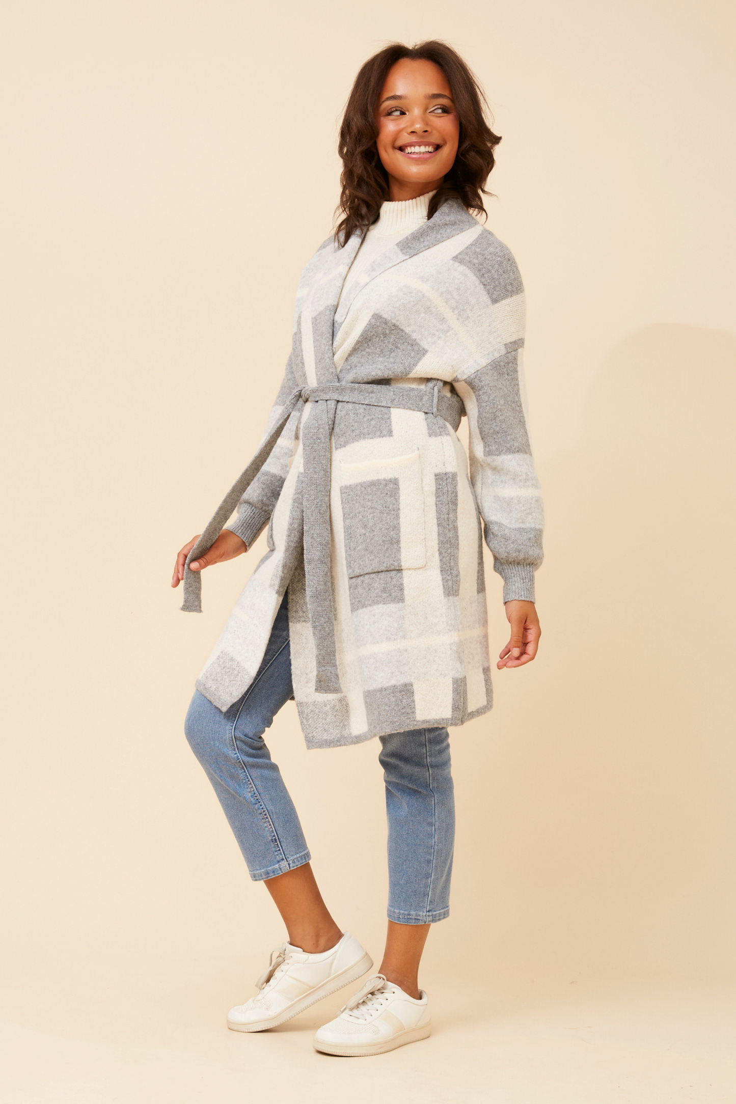 Rosette Knitted Cardigan KC175533