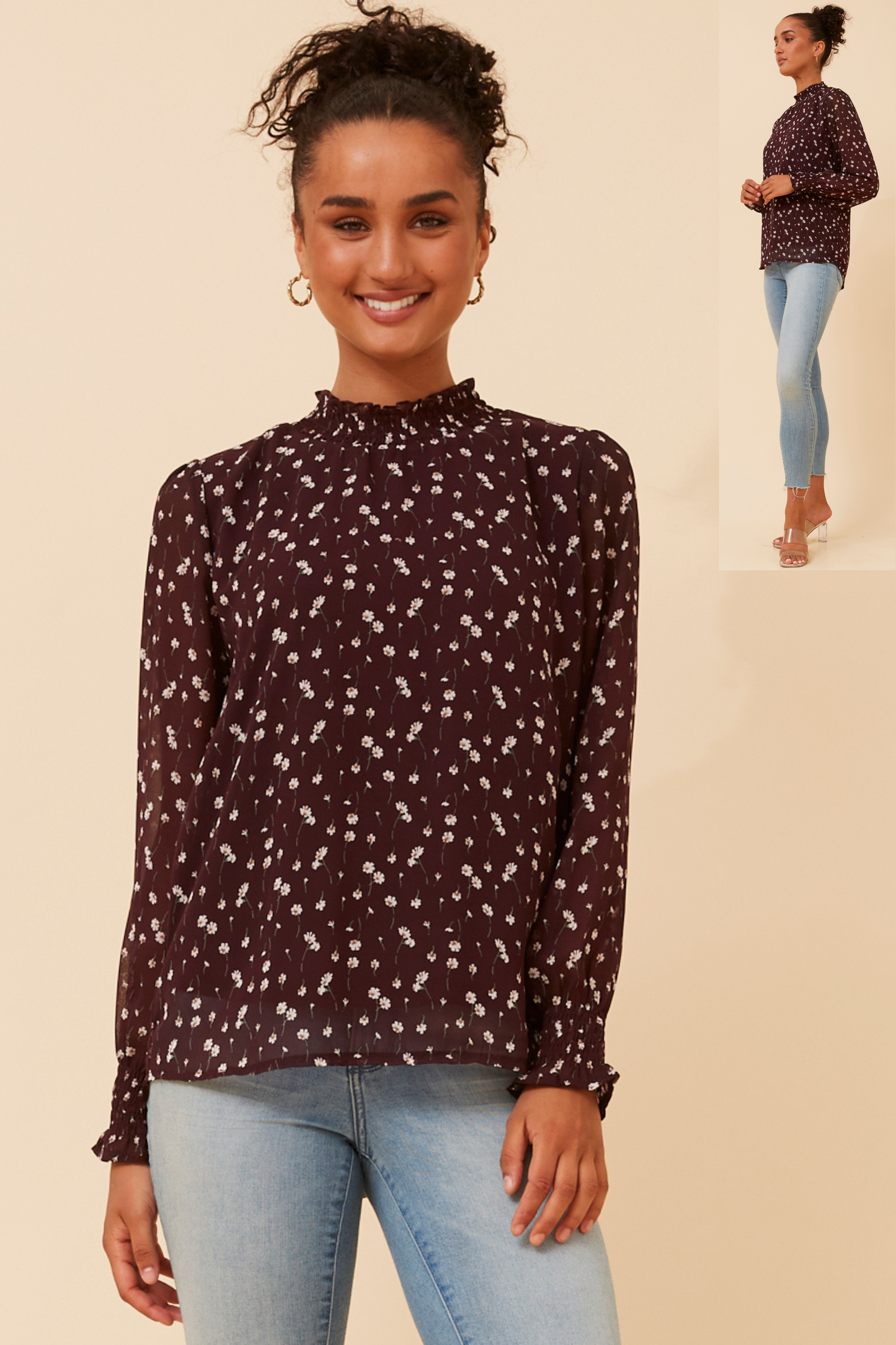 Moonlight Blouse T735350 Burgundy