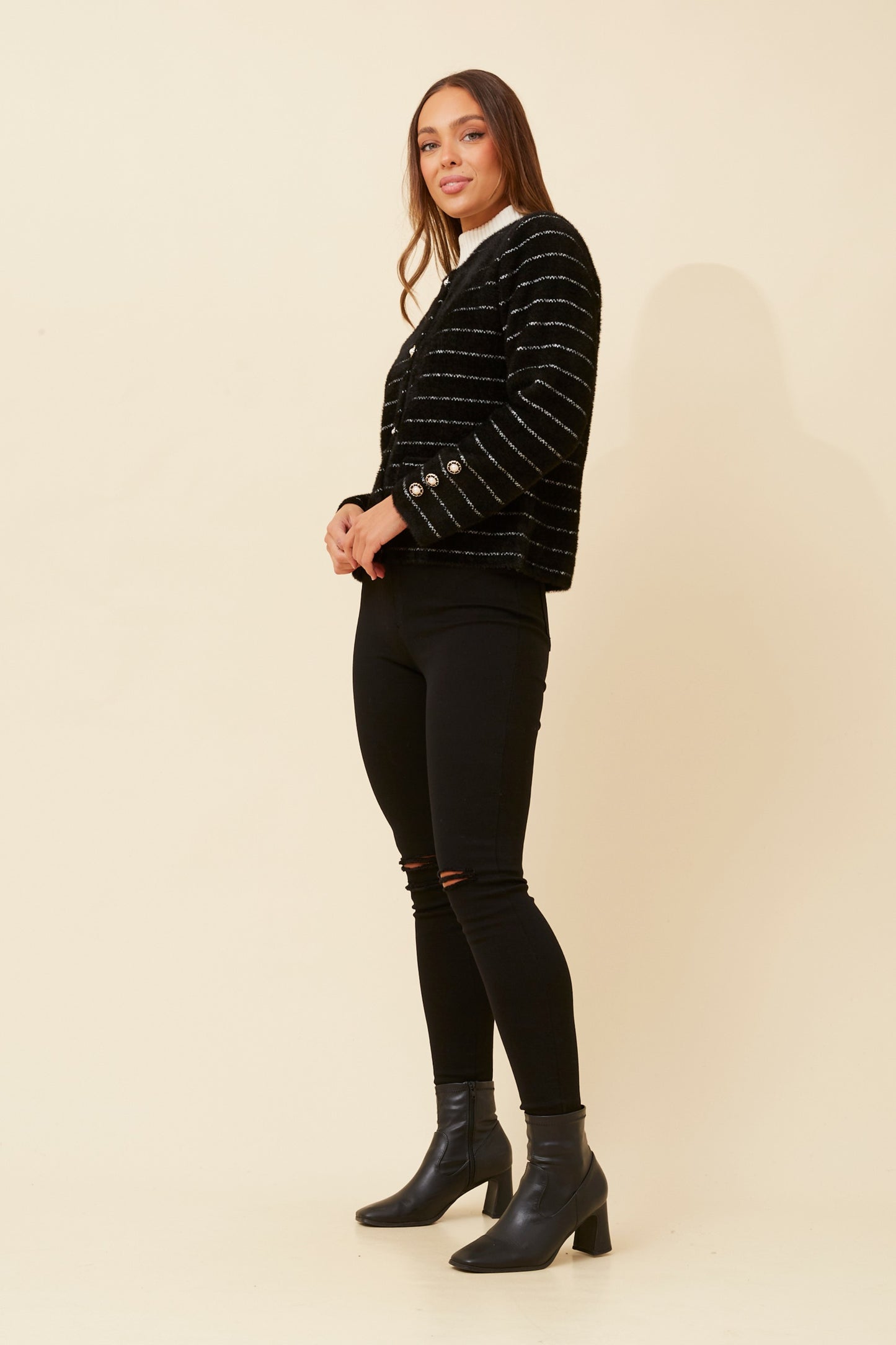 Revi Knit Cardigan KC522847 Black