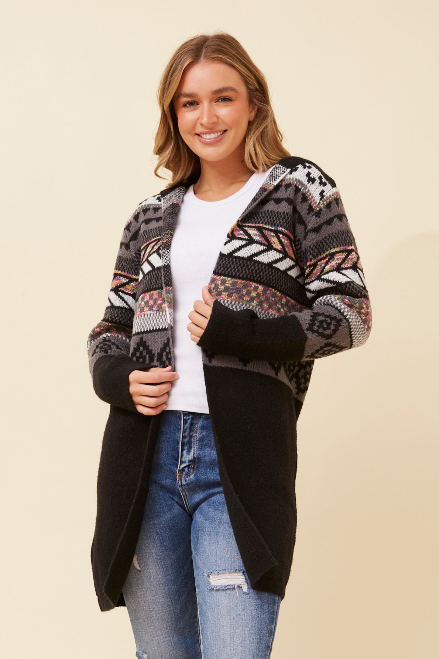 Archie Jacquard Knit Cardigan KC522549