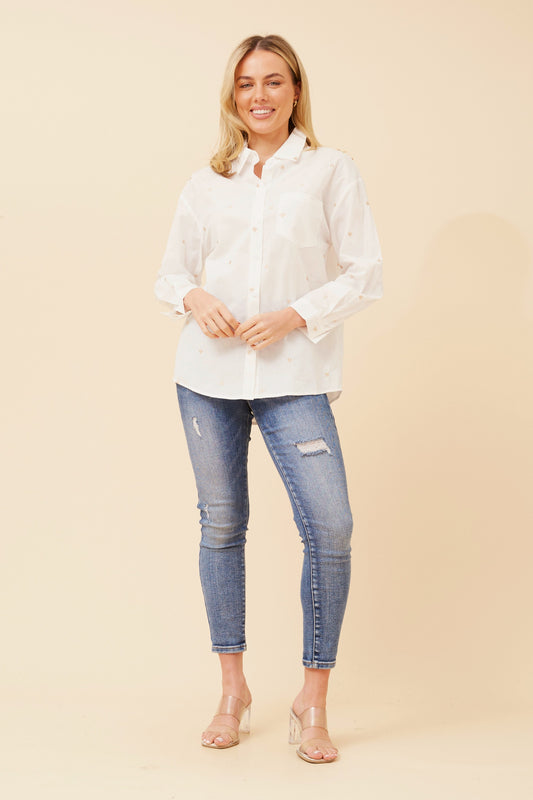Ruby Heart Pattern Shirt T734424