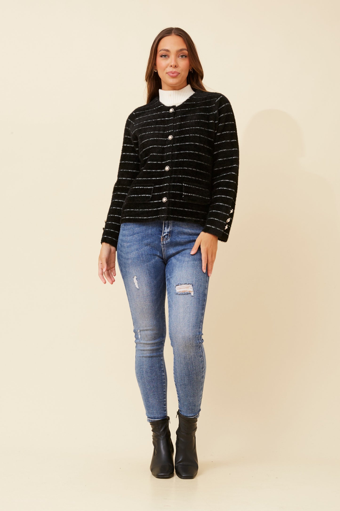 Revi Knit Cardigan KC522847 Black