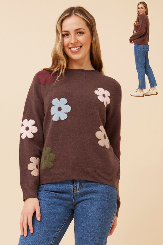 Florance Knit Jumper Chocolate KP515719