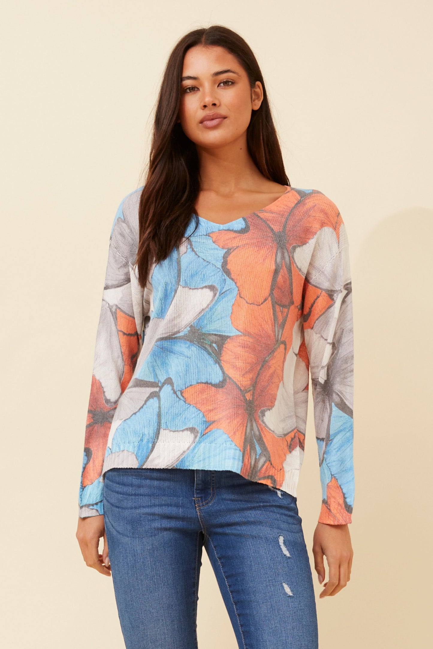 Ailani Floral Print Italian Jumper KP522578