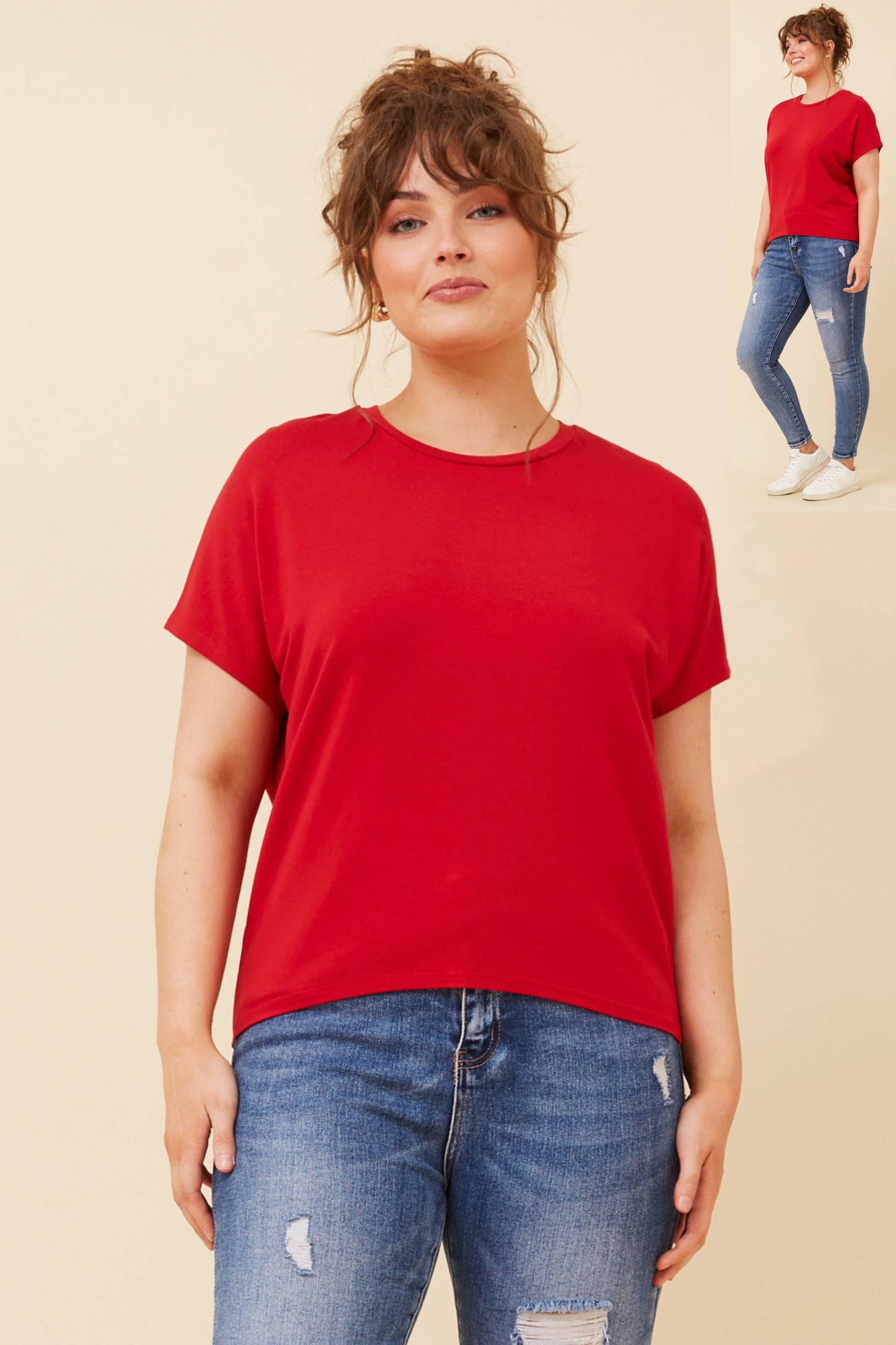 Zara Tee T732200 Rich Red