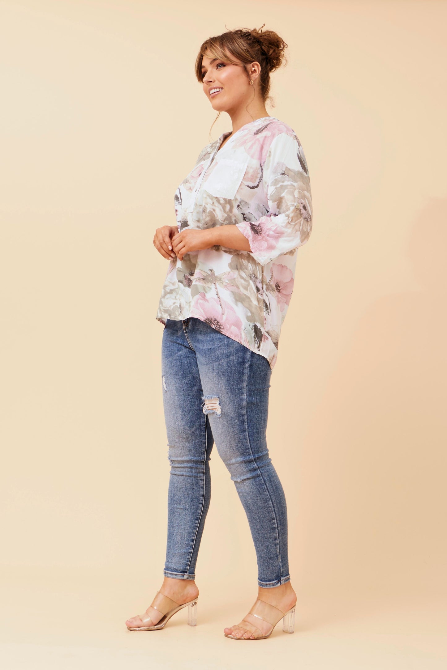 Mireille Italian Floral Top T524359