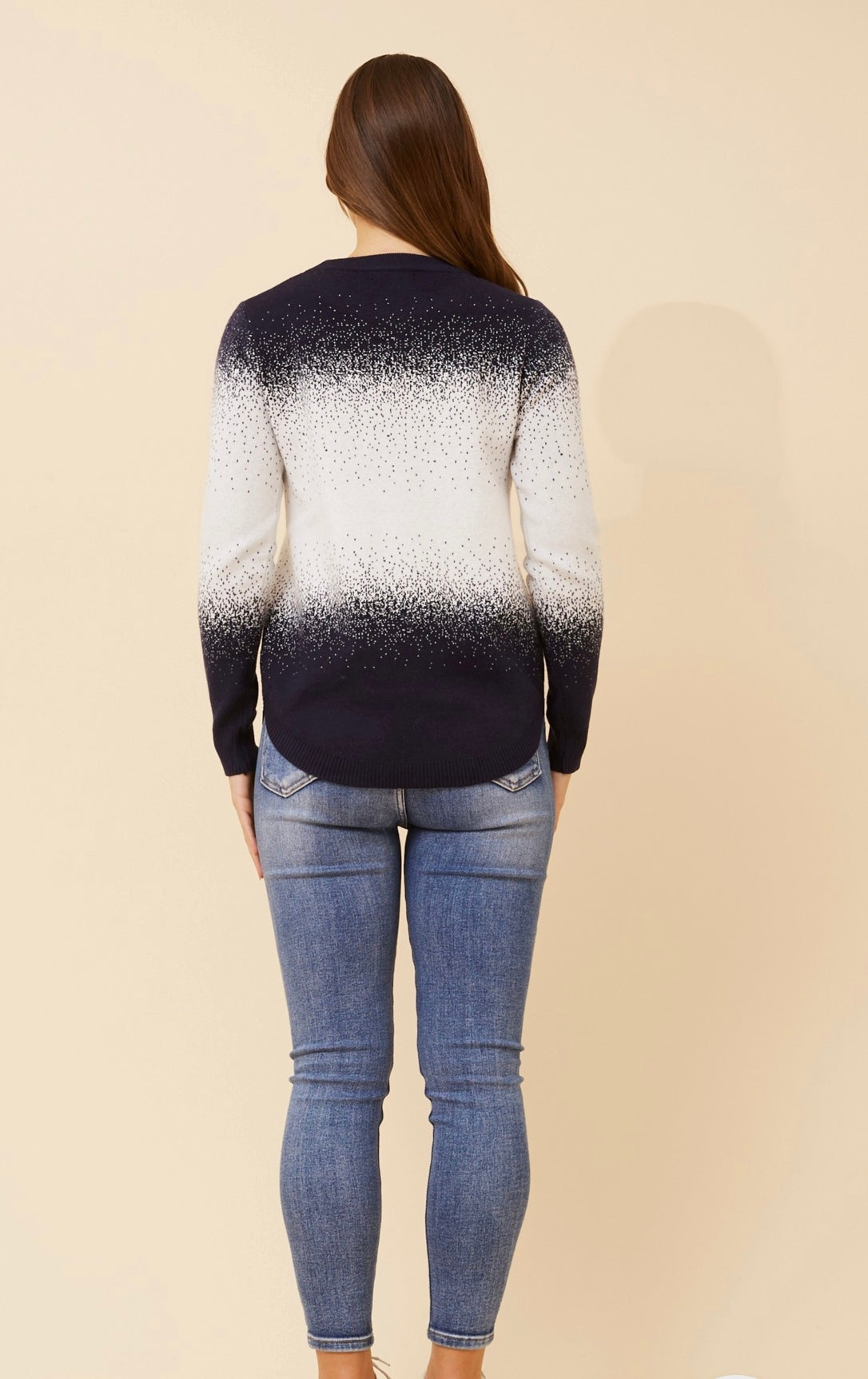 Zeena Pullover with Diamante Details KP522820 Navy