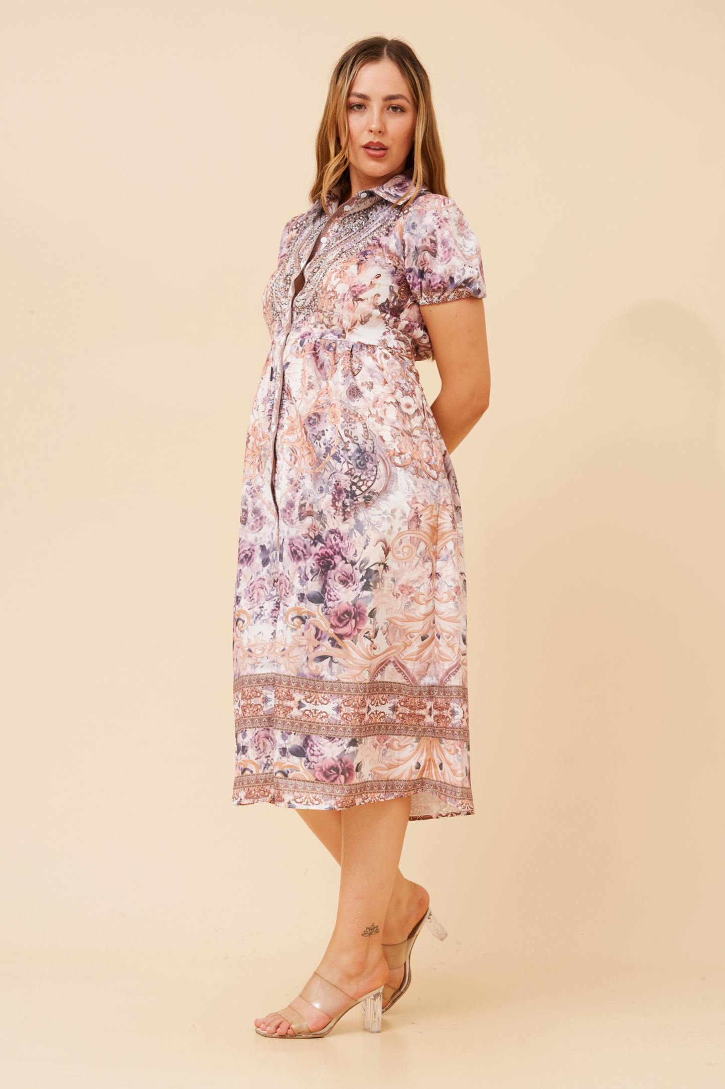 Blaise Diamante Shirt Dress D525221