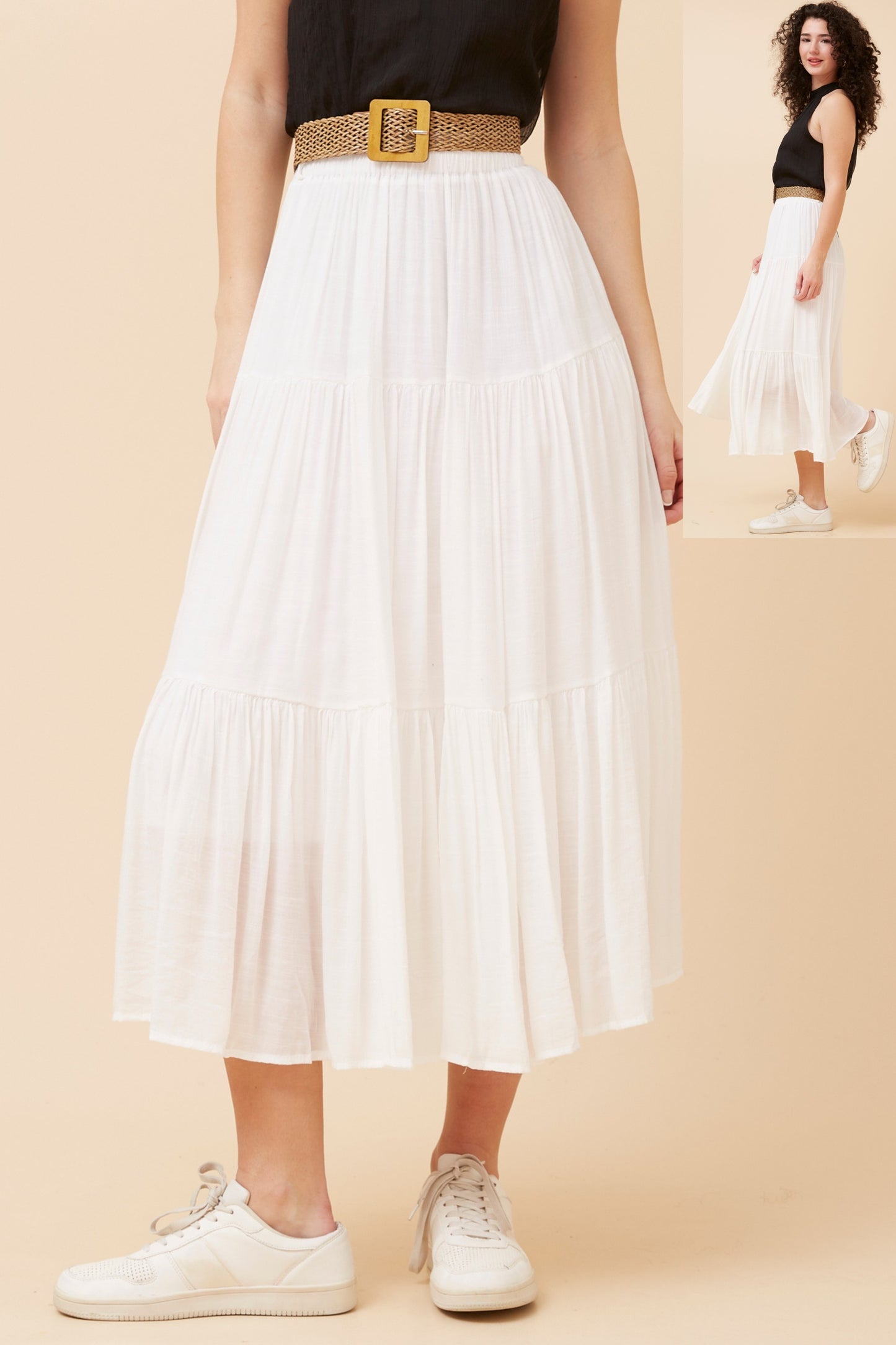 Bohemian Skirt S734558 White