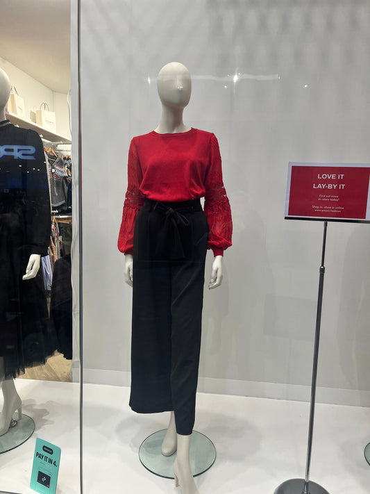 Kadie Knit Jumper - Rich Red