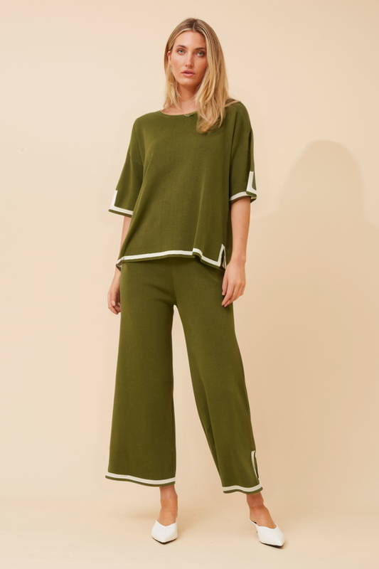 Gigi Knitted Set SET734257 Khaki
