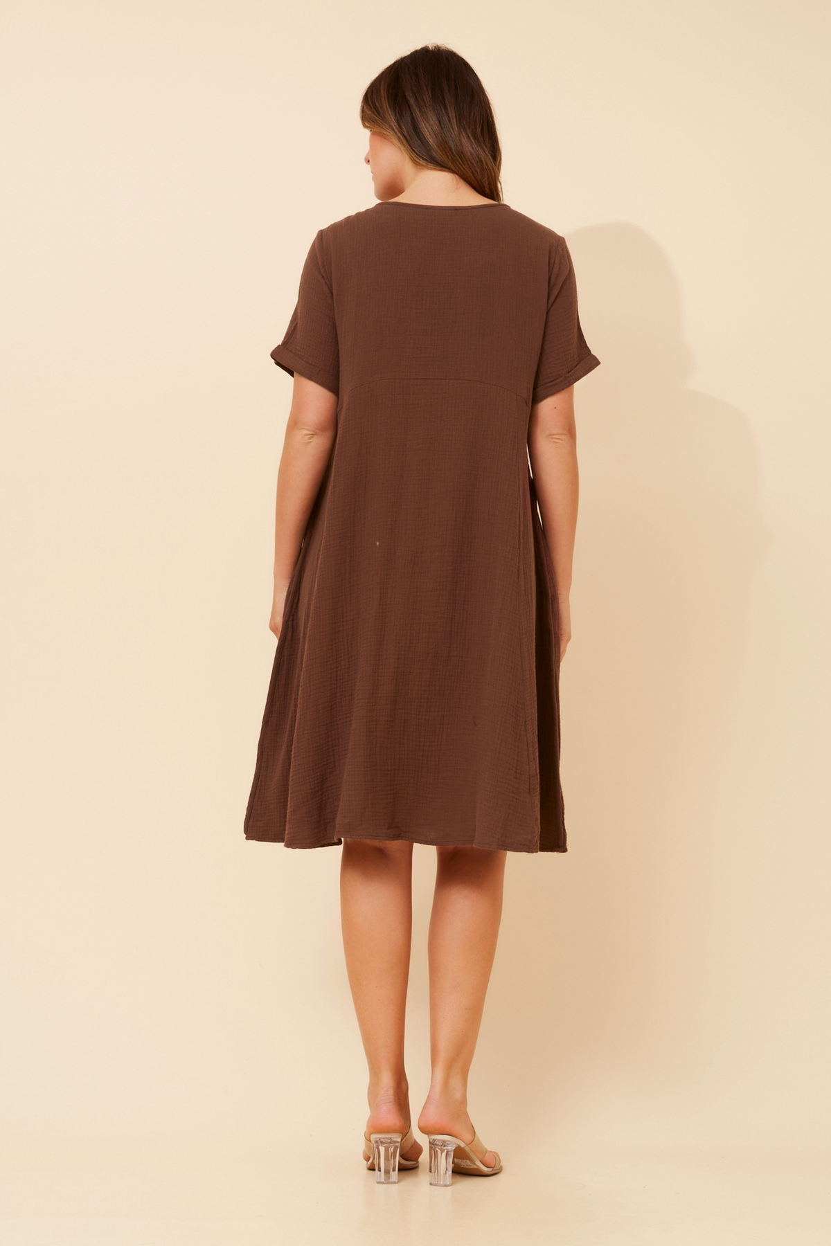 Anni Tunic Midi Dress - D736248 Coffee